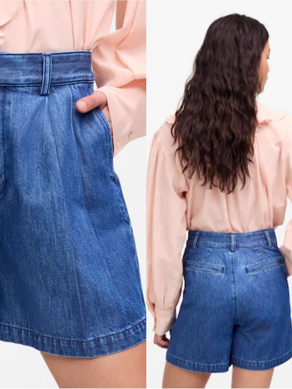 Madewell The Harlow Superwide Jean Short Airy Denim Edition Size 29 NWT